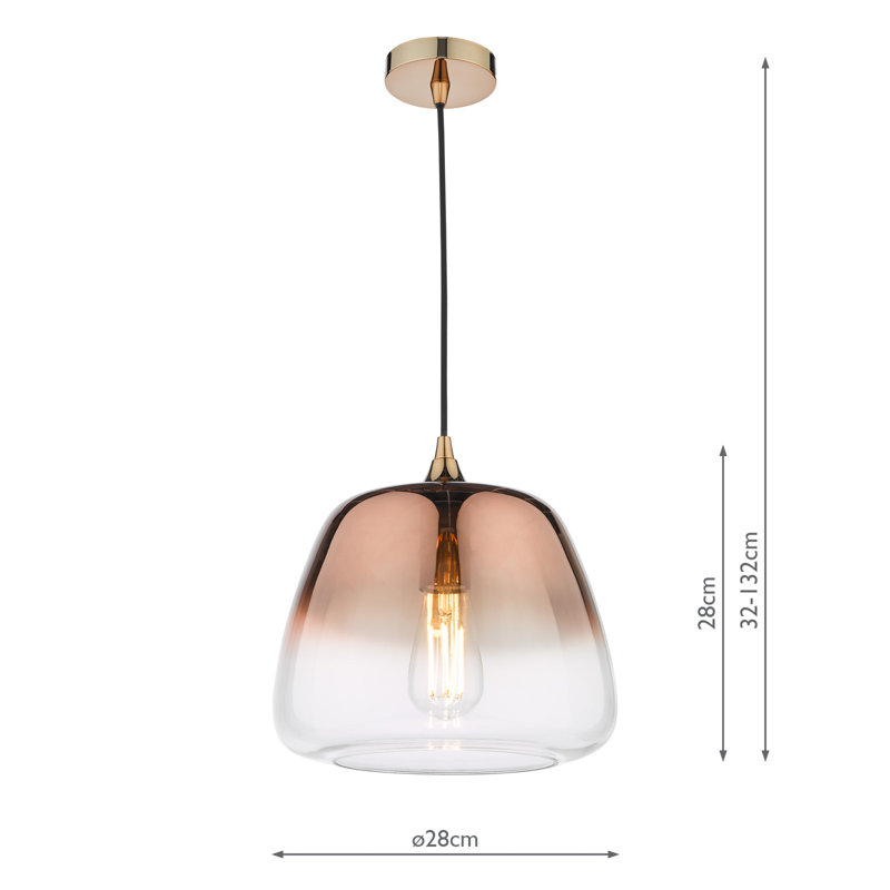 Achary 1 - Light Copper Pendant