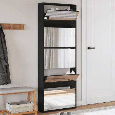 4 Pair Flip Down Shoe Storage