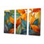Feuilles vertes et jaunes Tranquility I - ensemble d'art mural sur toile feuilles-107748509-107748513
