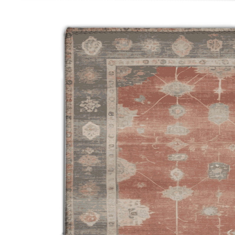 Tapis intérieur et extérieur brun Overdyed, Rectangulaire 8 pi x 10 pi