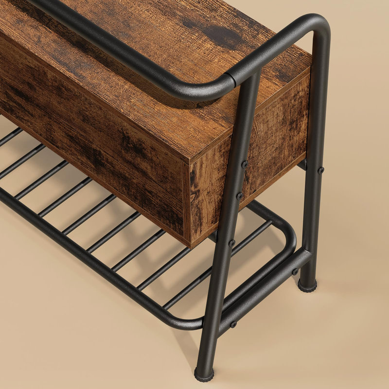 Banc à chaussures avec tiroir organisateur