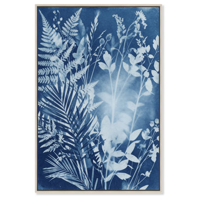 Blue Foliage II Print by Oliver Gal