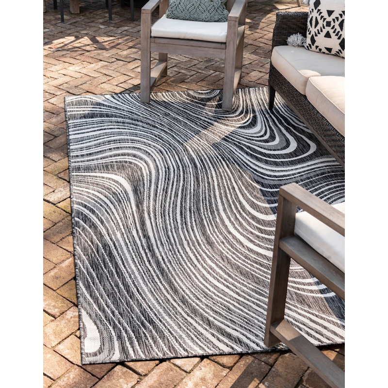 Tapis extérieur Iris couleur pierre, Rectangle 9 pi x 12 pi