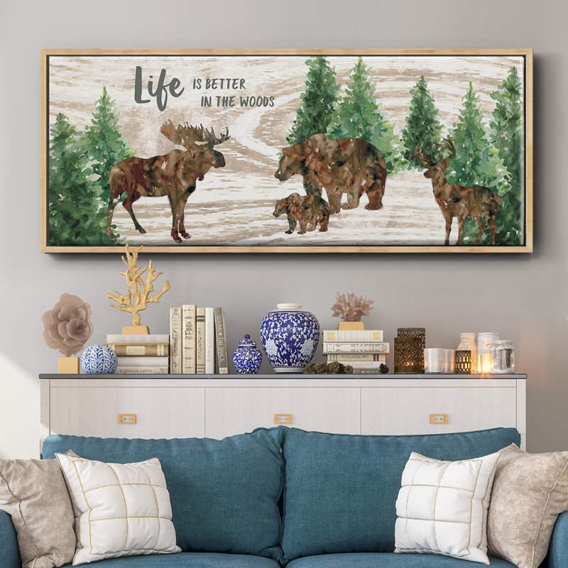 Better in the Woods - Toile avec cadre