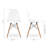 Modholic 36" Eiffel Table & Set of 4 Wood Leg Chairs-1277869242