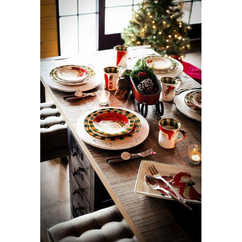 Old St. Nick Handmade Earthenware Salad/Dessert Plate