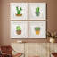 Boho Cacti I - Ensemble de 4 reproductions de cadres photo sur toile-1248026989-1247814918-1247815165