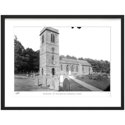Burton, St Nicholas Church C1960 1 Piece Single Picture Frame Wall Art