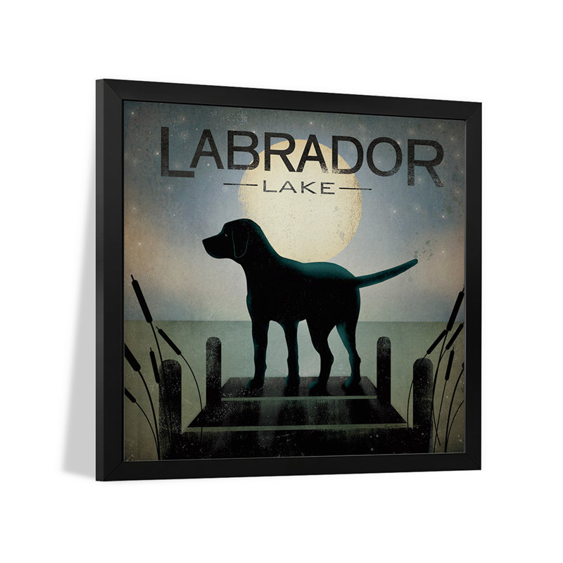 «Labrador Lake», affiche encadrée de qualité supérieure par Ryan Fowler, H 16 po x l 16 po