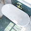 Baignoire autoportante en acrylique blanc L 67 po x H 23 po DreamLine Havana