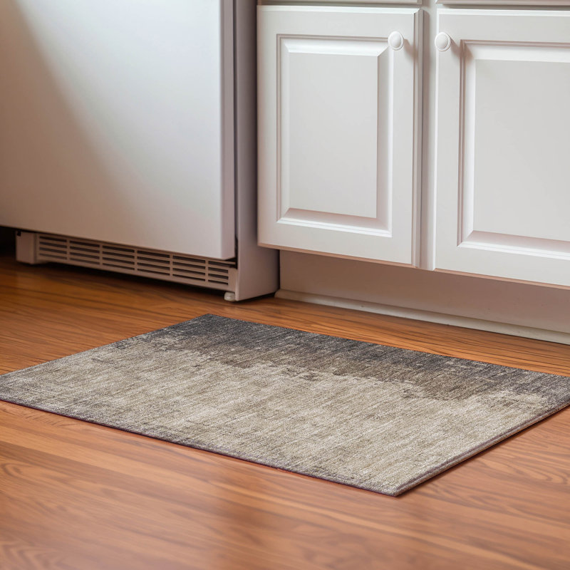 Tapis abstrait Premium Woodall AMF1912 lavable à la machine, Rectangle 1 pi 8 po x 2 pi 6 po