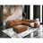 Modern Sofa Brighton Modular Wedge, Graleather