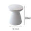 Table de bout décorative de jardin, H 18,1 po, moderne, robuste, robuste, en faux terrazzo, table d'appoint, table d'appoint, plante pour l'intérieur et l'extérieur