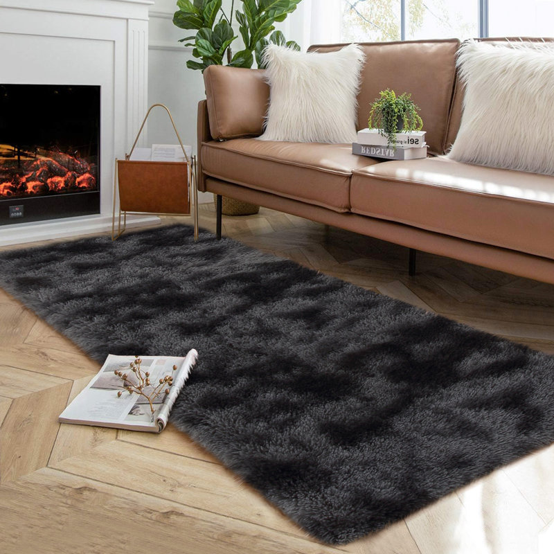 Rectangle Beladora Large Area Rug High-Pile Plush Shag Rug Perfect for Living Rooms, Bedrooms, Dining Rooms, Runner 2' x 6'