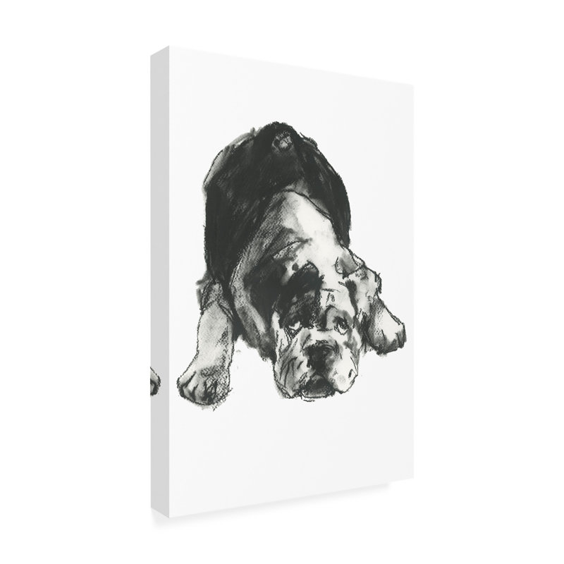 Art mural sur toile Winston Porter Cartissi Doggy Expressions III, H 19 po x l 12 po