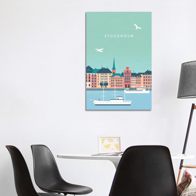 Stockholm by Katinka Reinke - Wrapped Canvas Painting