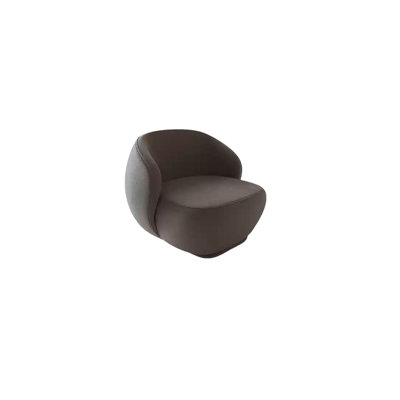 Dark grey curved negotiating sofa
