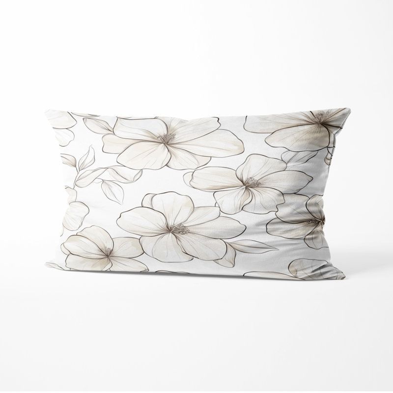 Coussin Floral, H 12 po x l 20 po