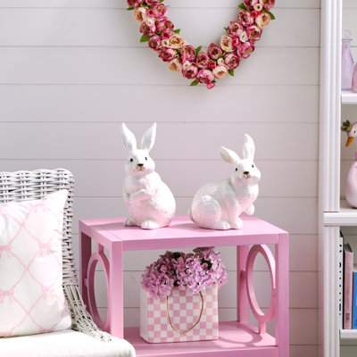 11.5" Glazed Terracotta Bunny