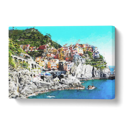 Cinque Terre in Italy - Wrapped Canvas
