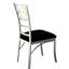 Microfibre et chaises d'appoint en métal (ensemble de 2)