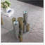 Table basse rectangulaire en acier inoxydable pour le salon