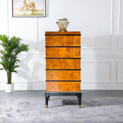 Light luxury five drawer living room accent chest
