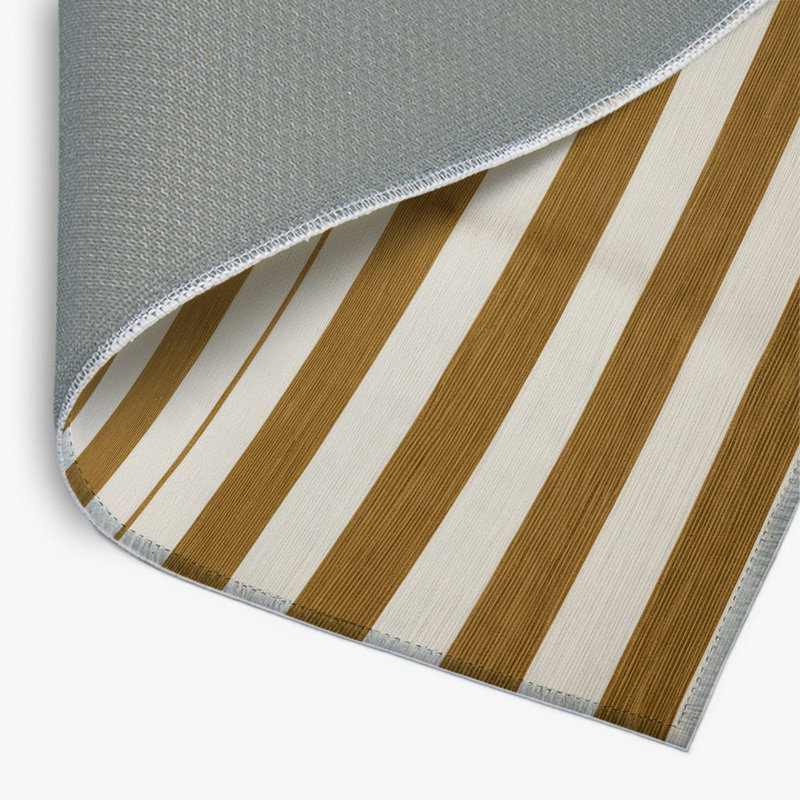 Tapis intérieur / extérieur beige HorizontalStripes, Rectangulaire 2 pi x 3 pi