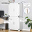 Garde-manger industriel blanc avec placard et tablettes