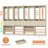112" Closet Organizer System With Drawers And Shelves-846109943-846109940