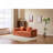 Boneless 76.77" Convertible Floor Compression Sofa Bed, 3-Seat Chenille Futon Couch with Pillow Back Support & Armrest, Foam Frameless Sleeper Sofa for Living Room Bedroom-2103952031