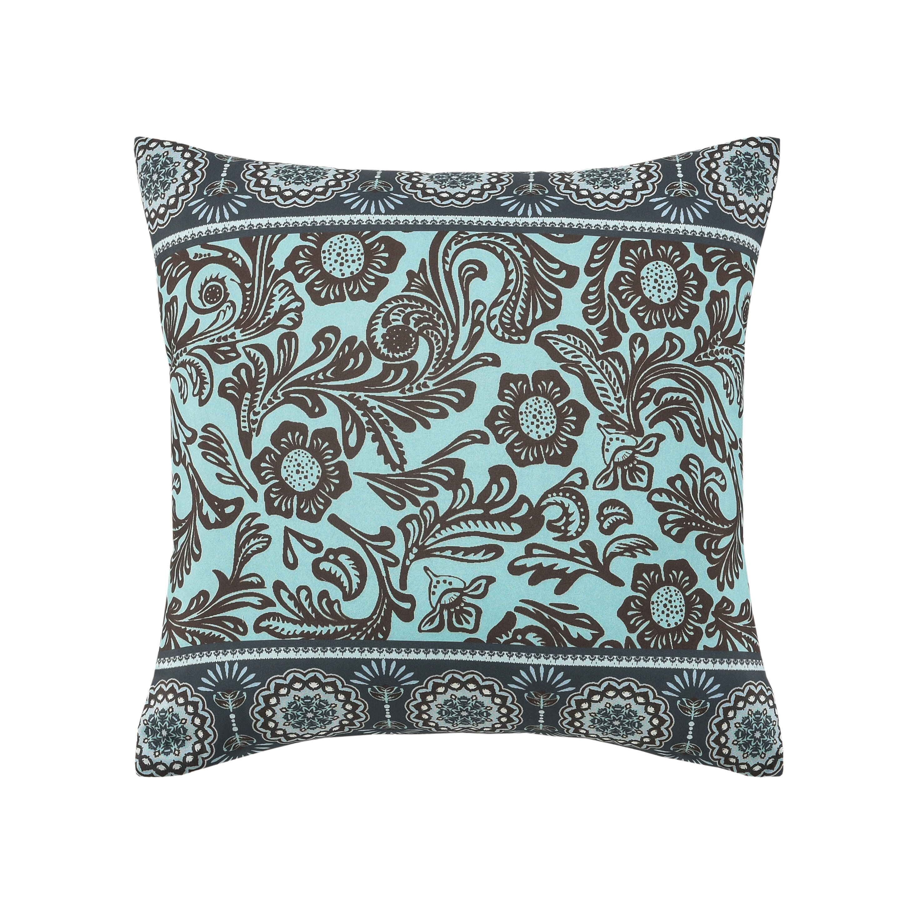 Turquoise Gray & Teal Throw Pillows or Decorative Accent Pillow