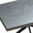 55.11" -70.86" Retro Rectangular Stretch Dining Table, Dark Gray Stone Top And Black Relief Plate Fine Sand Cross Iron Foot Base Dining Table, With Storage Box.-1911333494