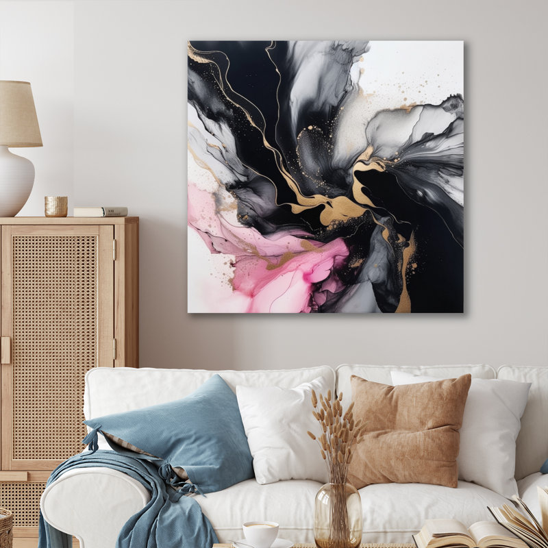 Décoration murale Freiman Marble Splash IV, H 29 po x l 29 po x P 1 po