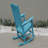 Outdoor Patio Rocking Chair, Navy Blue Color, Made Of Sturdy HIPS Material, Equipped With 304 Stainless Steel Accessories-435732619