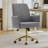 Mid-Back Liftable Office Chair, Striped Fabric, And Ergonomically Designed, Is An Excellent Choice For Working, Studying Or Relaxing. The Mid-Back Design Provides A Better Sitting Experience.Gray-933280472