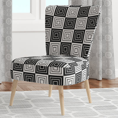 Chaise d'appoint rembourrée à motif floral - Chaise d'appoint moderne à motif floral