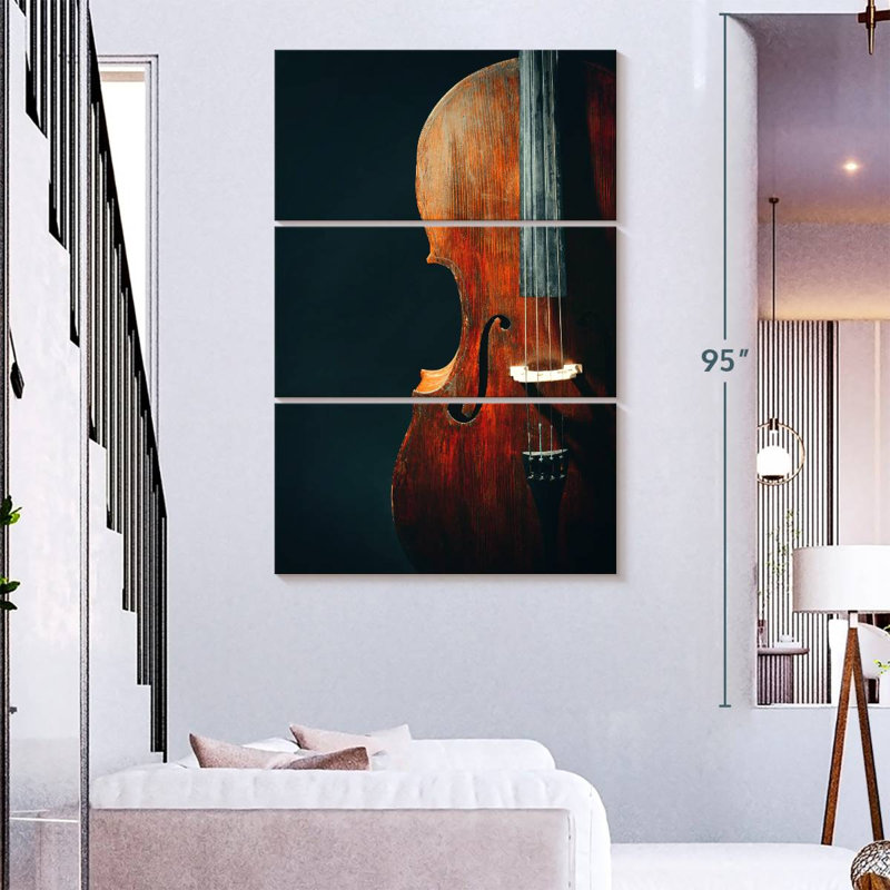 Abarca Classical Old Cello, 74" H x 48" W