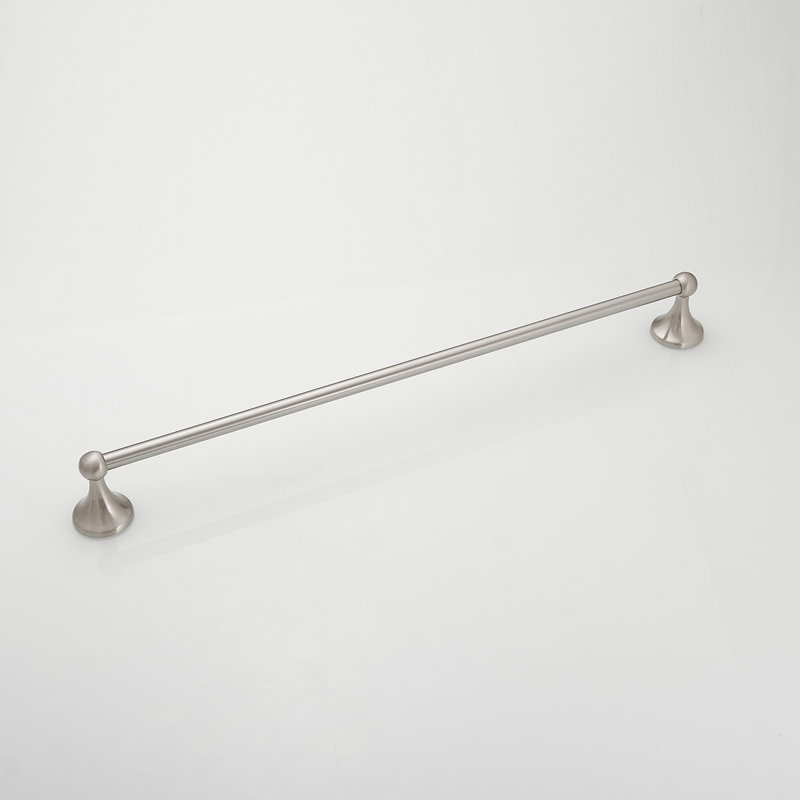 Barre à serviettes murale 24 po, Nickel brossé