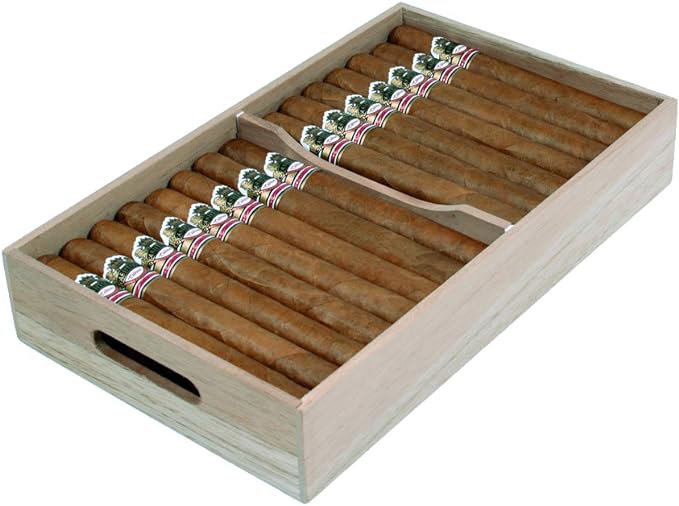Spanish Cedar Tray Cigar Tray, Made with Solid Spanish Cedar, Dimensions 12 5/8" X 7 1/2" x 2 1/8"