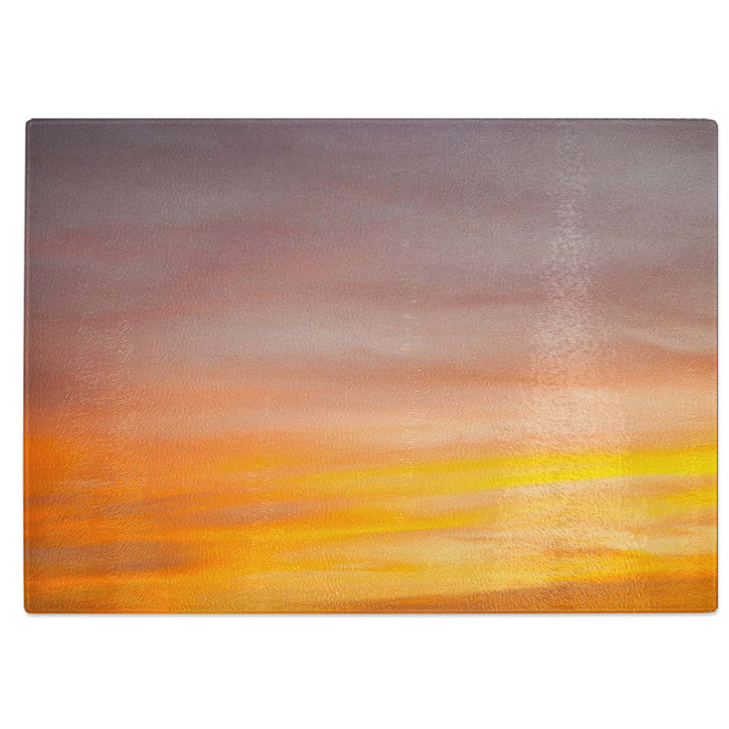 Glass Magical Sky Chopping Board, 39 cm W x 28.5 cm L