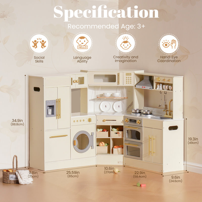 Ultimate Corner Play Kitchen with Lights & Sounds