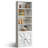 6 Tier Bookshelf And Bookcase, Wooden Bookshelves With Cabinet Doors-2008002671