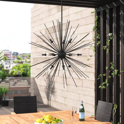 Tibbs 12 - Light Outdoor Chandelier