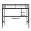 Lit mezzanine avec bureau et tablette
