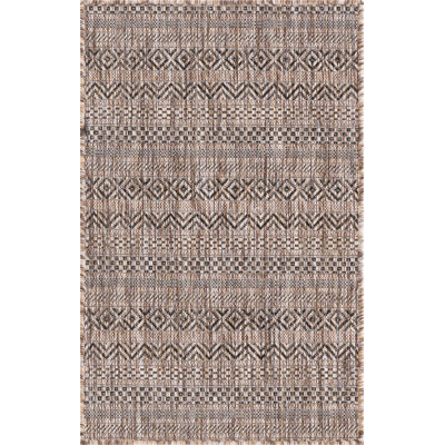 Tapis d'extérieur scintillant brun clair
