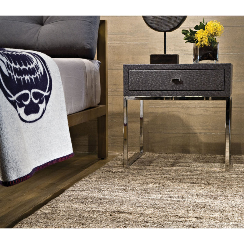 Sprouts Wool Abstract Area Rug in Gray/Neutral/Taupe, Rectangle 13' x 18'