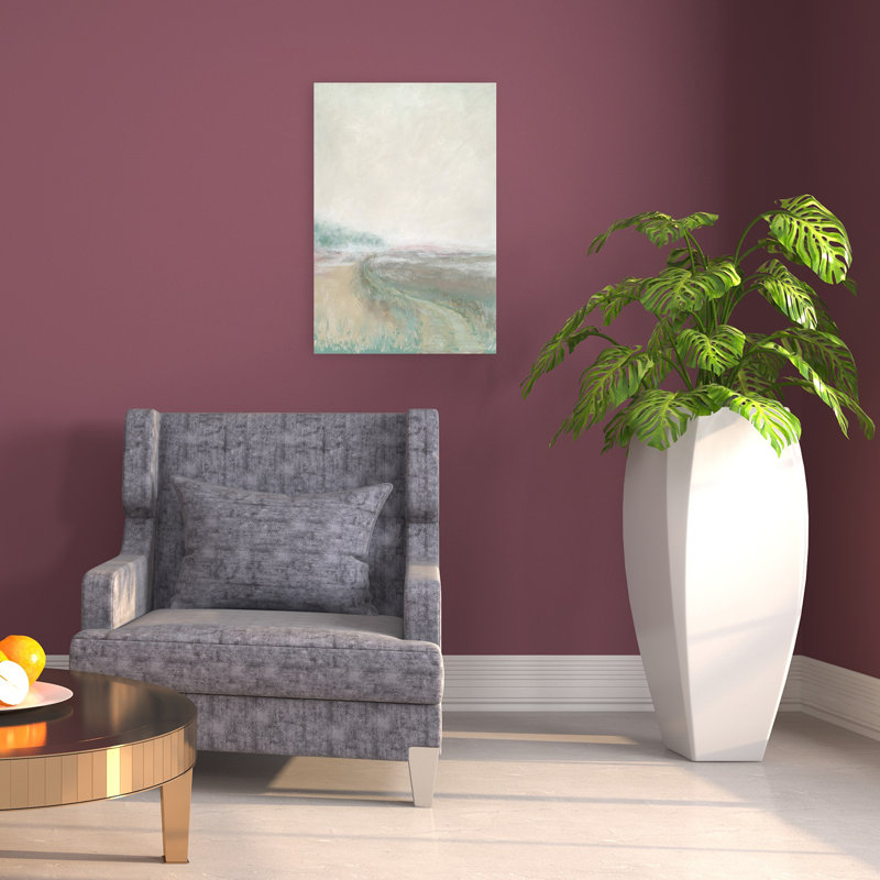 «Misty Pastel Landscape Abstract Dreamy Ethereal Landscape Nature», art mural, 24" H x 16" W