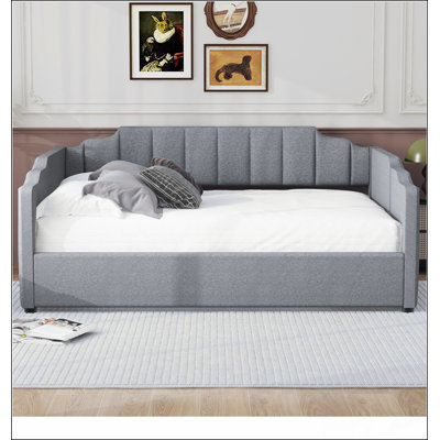 Stylish Upholstered Daybed With Underneath Storage, Perfect For Modern And Space-Saving Living Solutions. by Winston Porter