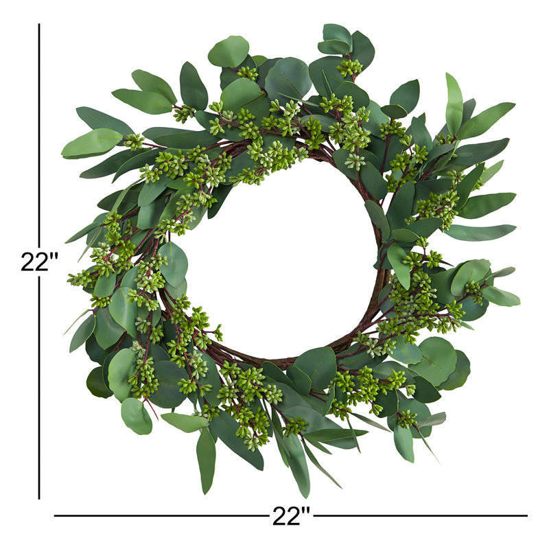 Faux Polyester 22'' Wreath